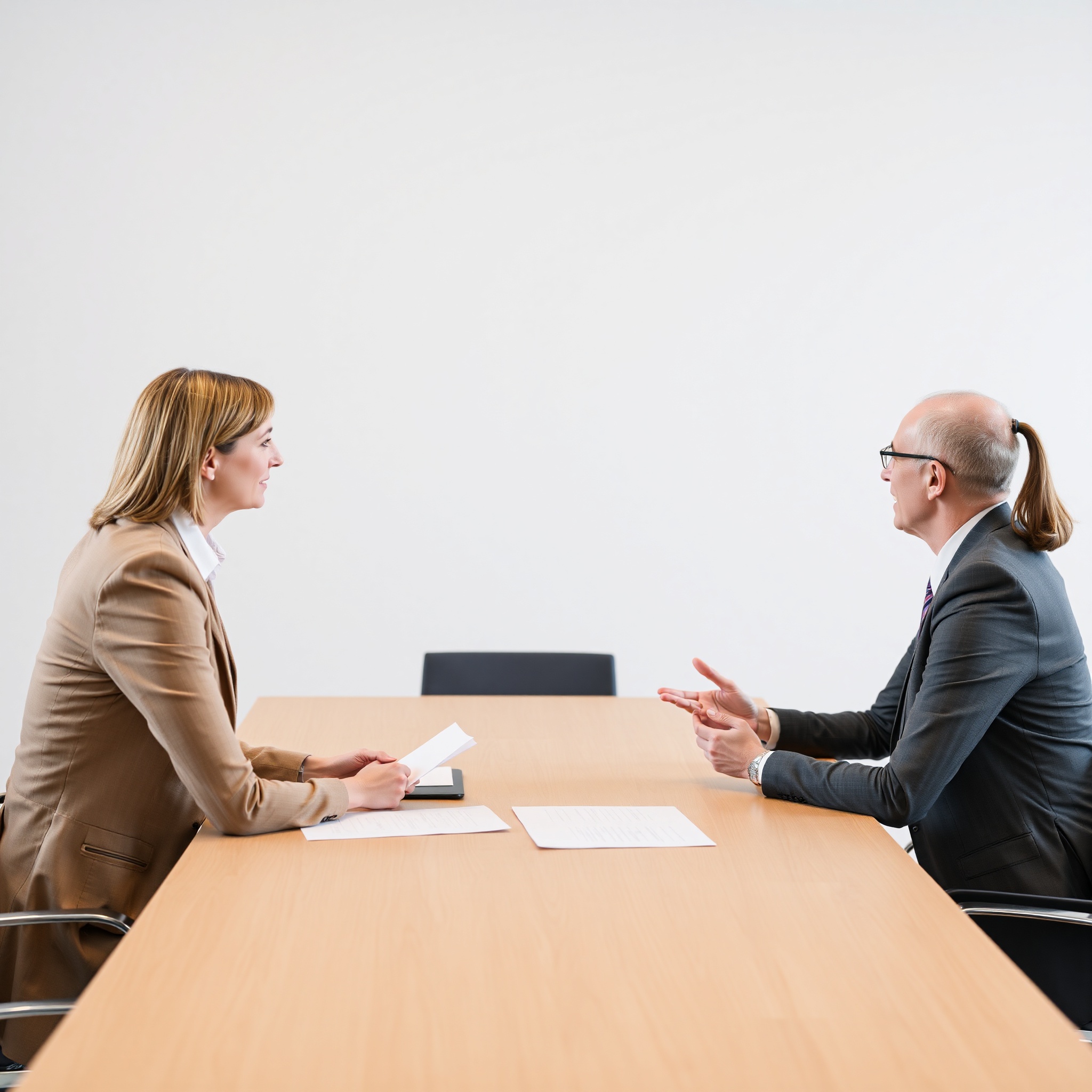 Professional photo of mediation session with dispute resolution professionals