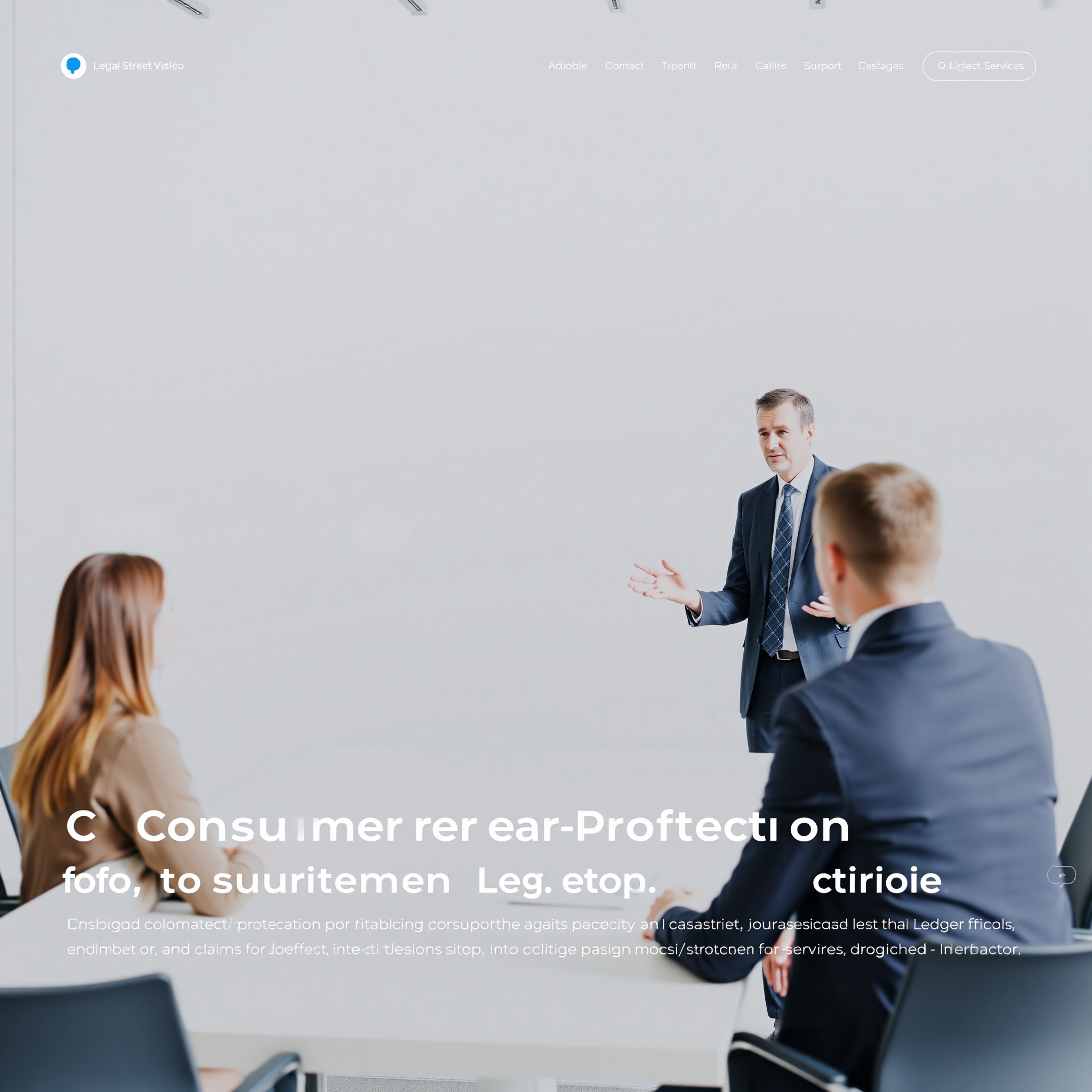 Professional photo of mediator facilitating dispute resolution discussion between two people