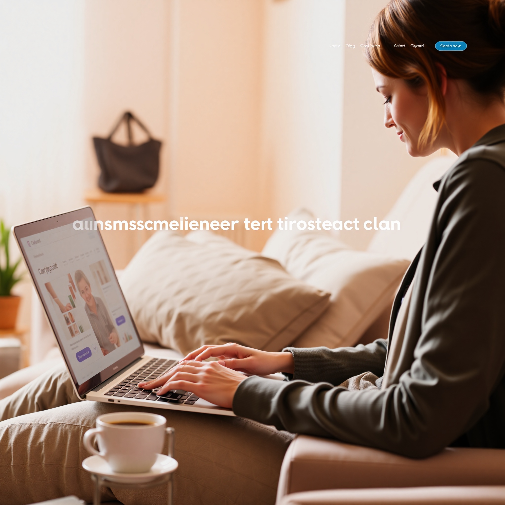Professional photo of person shopping online on laptop at home with credit card