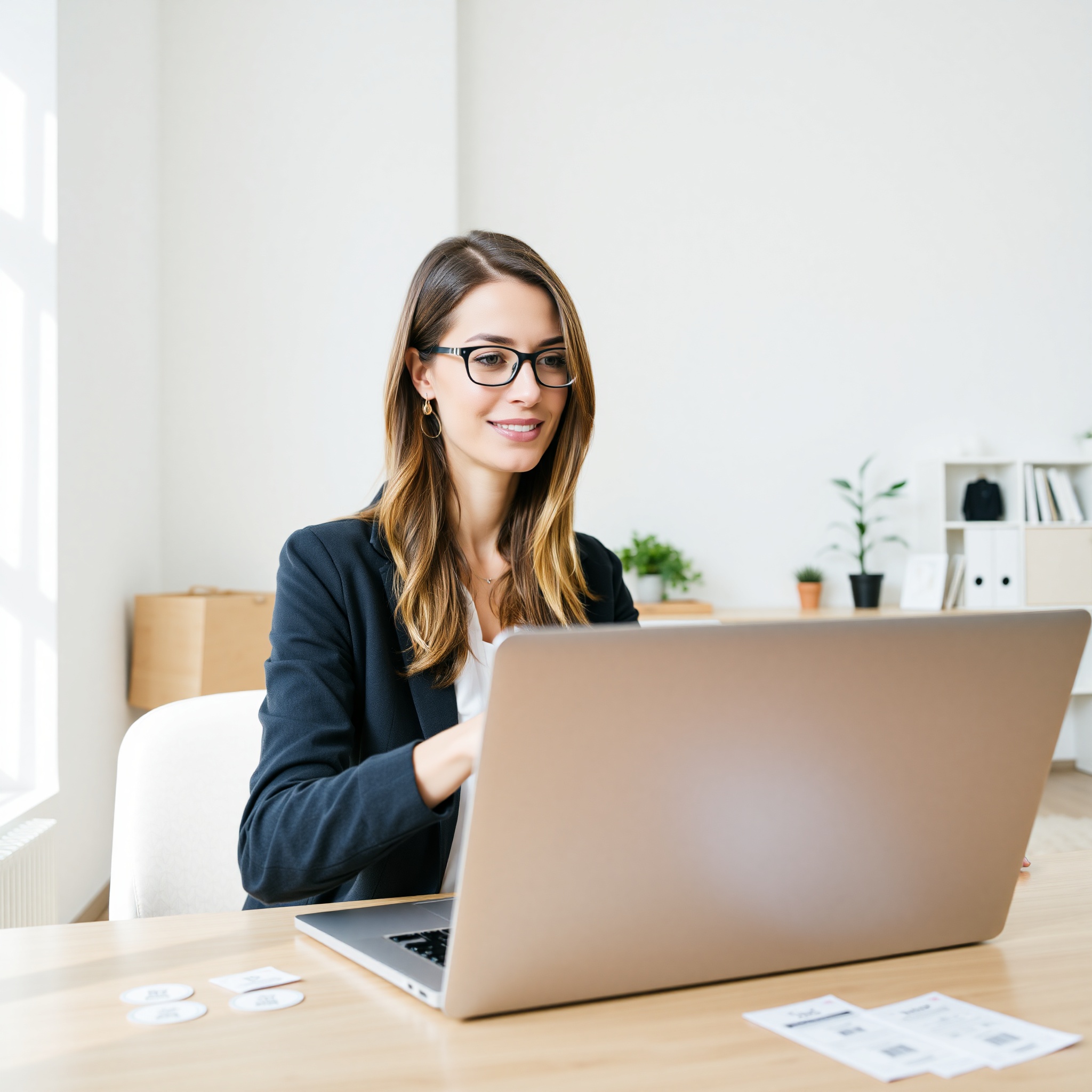 Online shopper reviewing product return policy on laptop with protective shield icon